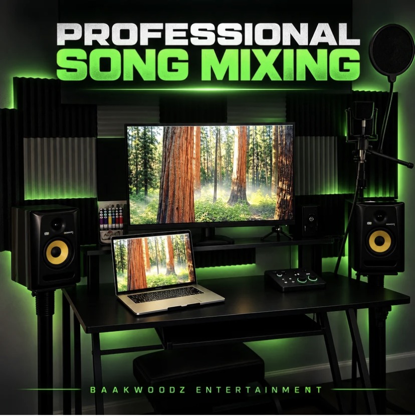 Professional song mixing at BaakWoodz